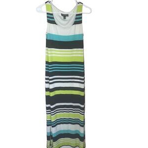 Jessica‎ Howard Green Blue White Maxi Dress Size Small SA5M5522
